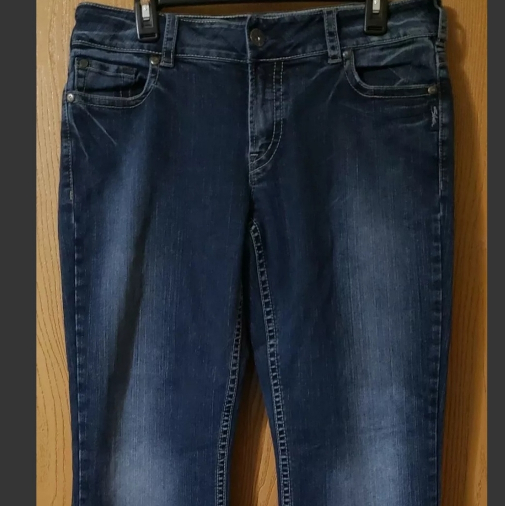 Juniors Flared Leg Silver Brand Jeans, Size 33